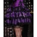 Purple & Black Striped Bustle Skirt ADULT HIRE